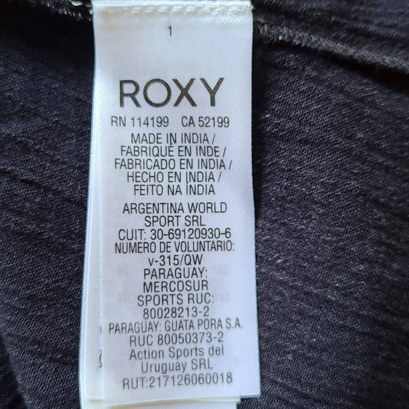 ROXY In the Mood for Dance Black White Floral Sleeveless Maxi Dress Womens Small - Picture 11 of 16